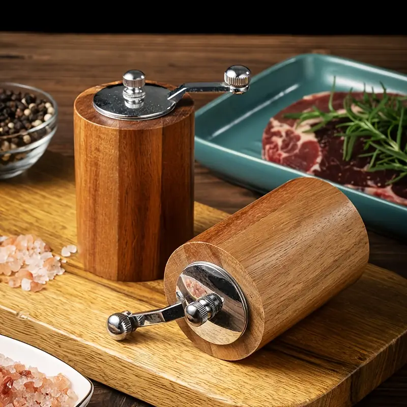 Acacia and Stainless Steel Spice Grinder - Southern Sol