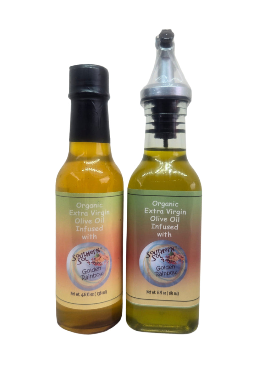 Golden Rainbow seasoning infused olive oil - Southern Sol