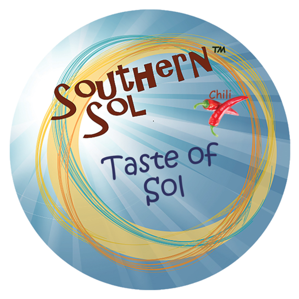 Taste of Sol Chili Seasoning - Southern Sol tin logo