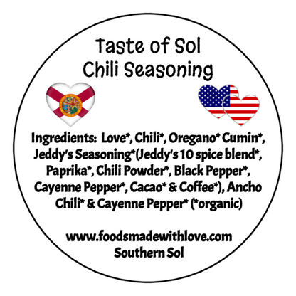 Taste of Sol Chili Seasoning - Southern Sol