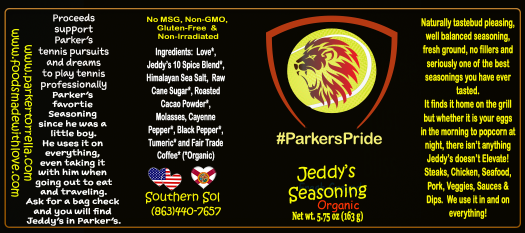 Parker's Pride - Parker's Tennis Dreams - Southern Sol