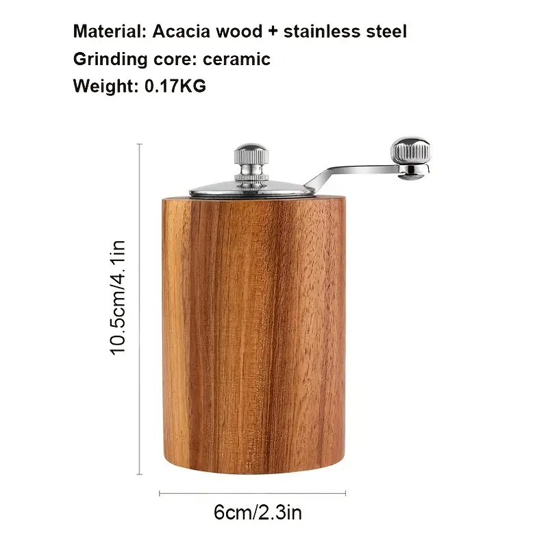 Acacia and Stainless Steel Spice Grinder - Southern Sol