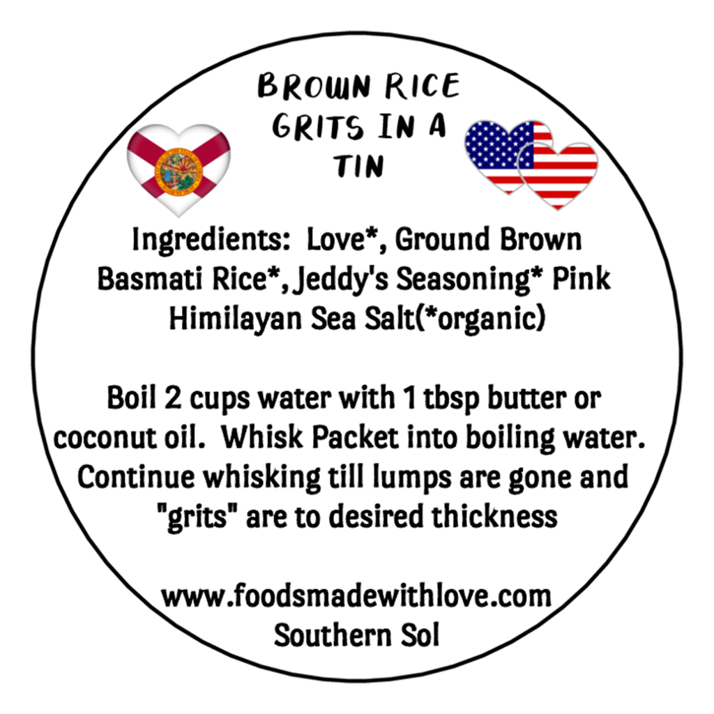 Brown Rice Grits - Southern Sol