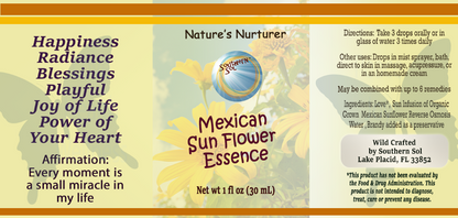 Mexican Sunflower Flower Essence - Southern Sol