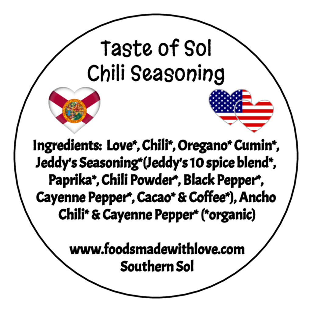 Taste of Sol Chili Seasoning - Southern Sol